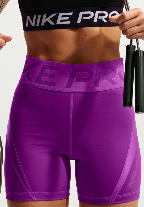 Nike - W Nk Pro Sculpt High-Waisted 5"Shorts - Vividpurple/Vividpurple