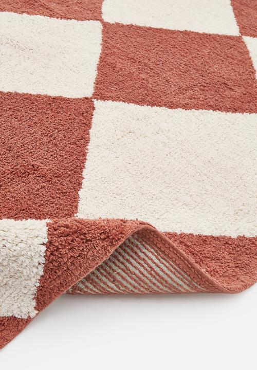 Sixth Floor - Tufted Diamond Rug Rust