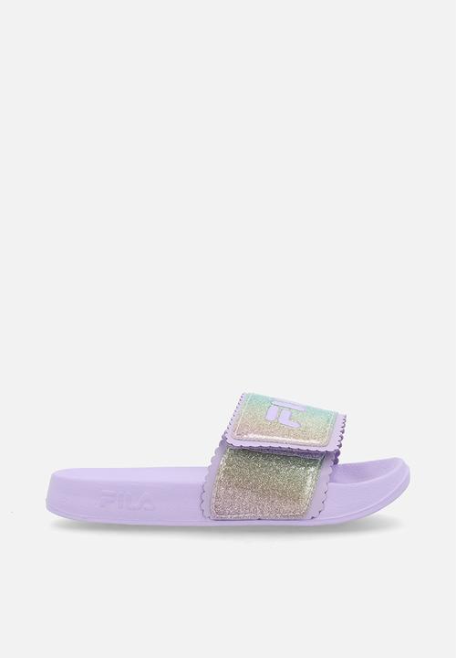 FILA - Glitter slide-purple/purple glitter