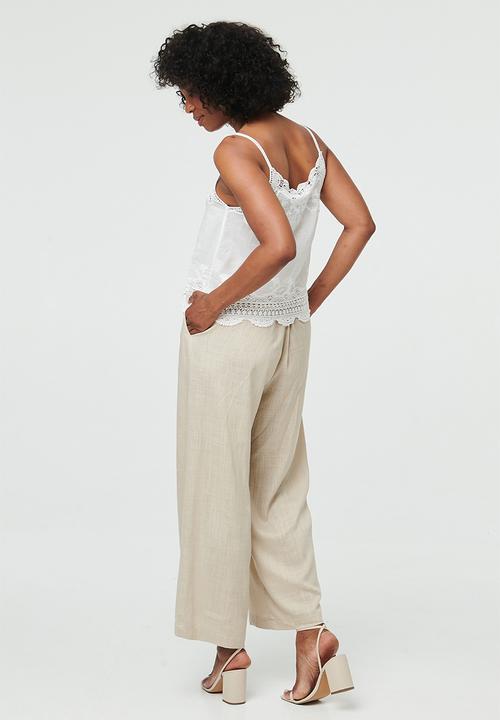 MANDI - Strappy Lightweight Easy Wearing Short Length Cami - White