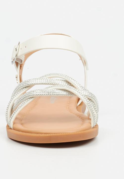 Flutterby - Ella 1 girls sandal - white