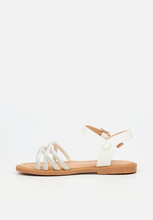 Flutterby - Ella 1 girls sandal - white