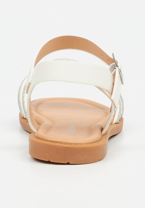 Flutterby - Ella 1 girls sandal - white