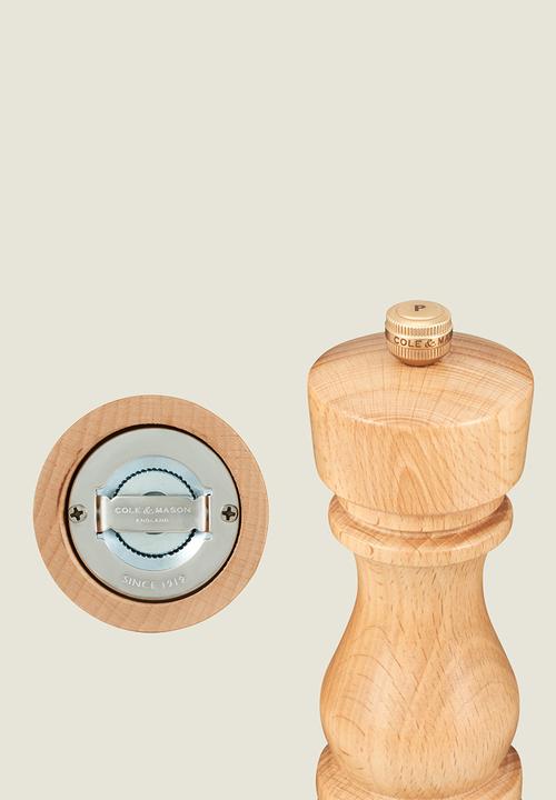 Cole & Mason - Cole & Mason London Salt & Pepper Mill Set, Natural Beech – 13cm