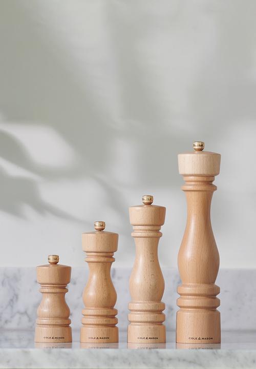 Cole & Mason - Cole & Mason London Salt & Pepper Mill Set, Natural Beech – 18cm