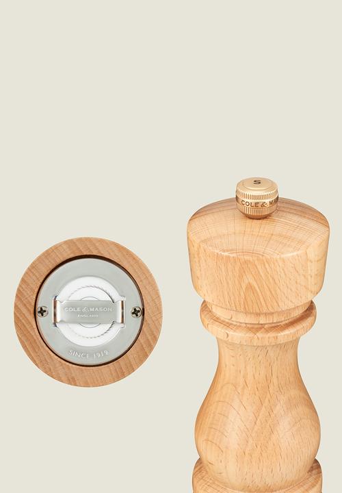 Cole & Mason - Cole & Mason London Salt & Pepper Mill Set, Natural Beech – 18cm
