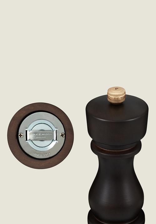 Cole & Mason - Cole & Mason London Salt & Pepper Mill Set, Chocolate Wood – 13cm