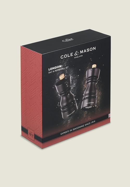 Cole & Mason - Cole & Mason London Salt & Pepper Mill Set, Chocolate Wood – 13cm