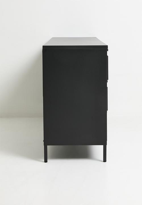 Sixth Floor - Mia 6 Drawer Sideboard - Black
