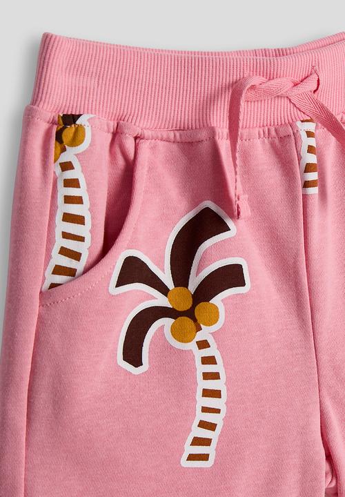 Pop Candy - Palm tree printed shorts - pink