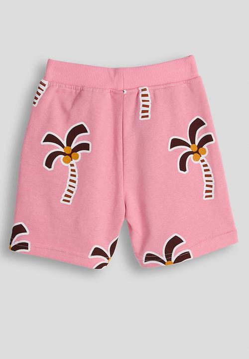 Pop Candy - Palm tree printed shorts - pink
