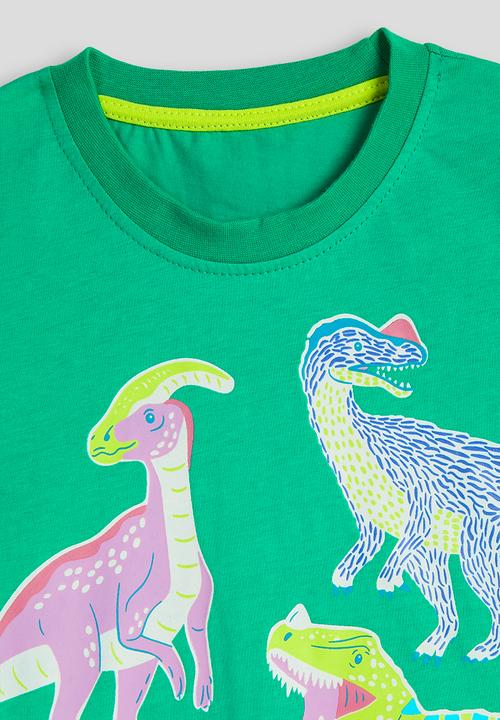 Pop Candy - Assorted dino graphic tee - green