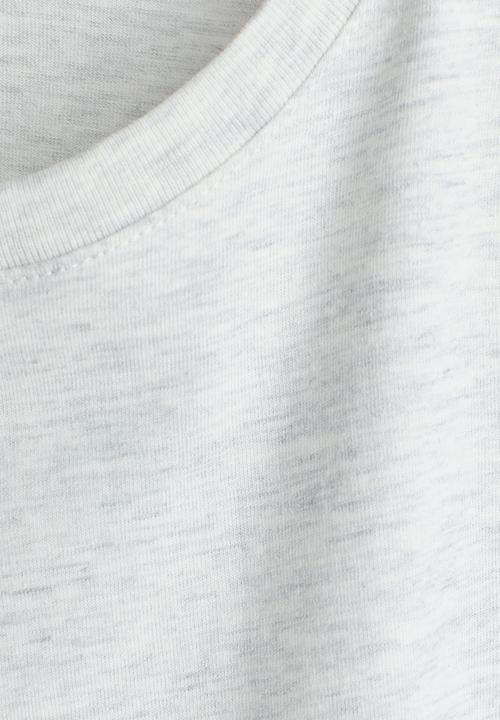 H&M - Cotton t-shirt - light grey marl