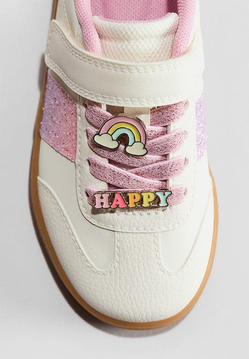 H&M - Trainers - white/glittery