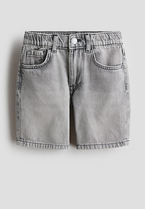 H&M - Loose fit denim shorts - denim grey