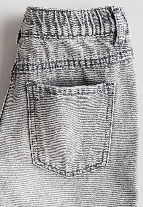H&M - Loose fit denim shorts - denim grey
