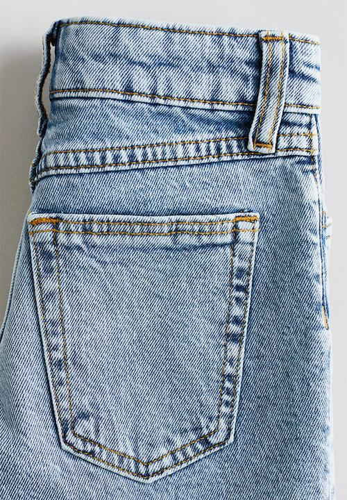 H&M - Denim shorts - pale denim blue