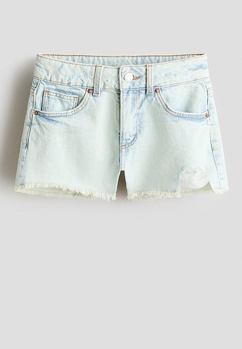 H&M - Relaxed fit denim shorts - light denim blue