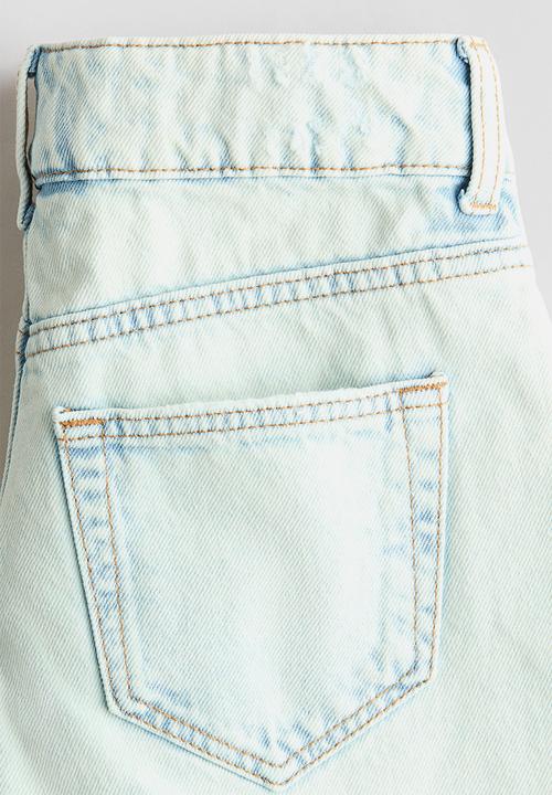 H&M - Relaxed fit denim shorts - light denim blue
