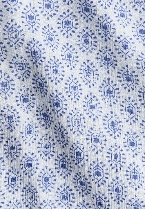 H&M - Pull-on trousers - white/blue patterned