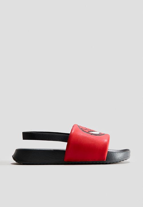H&M - Pool slides - red/spider-man