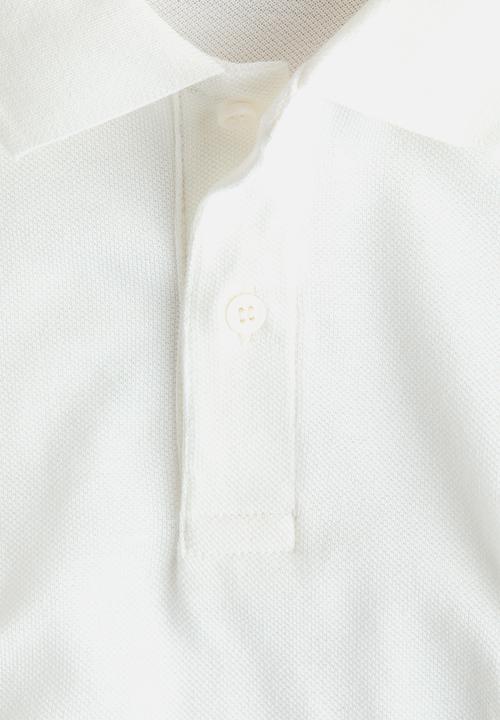 H&M - Embroidered-motif piqu? polo shirt - white