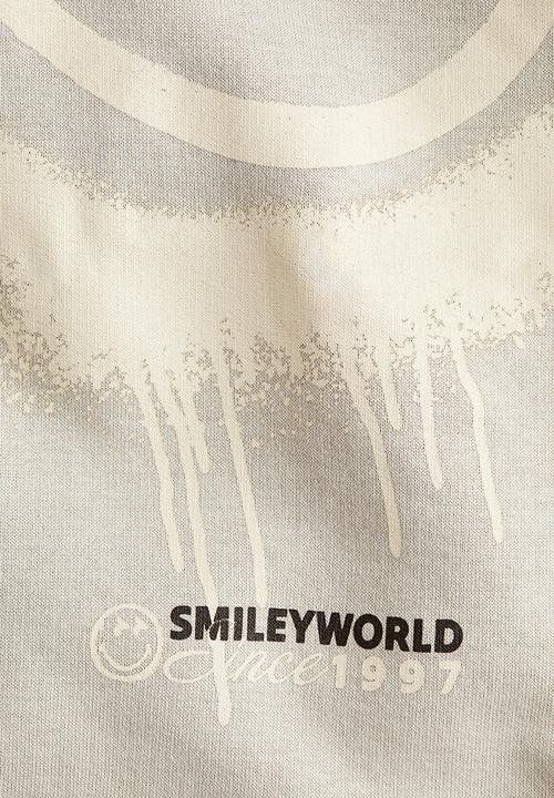 H&M - Print-motif hoodie - beige/smileyworld?