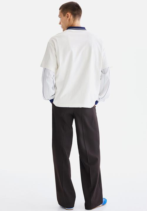 H&M - Relaxed fit printed t-shirt - white/red rock