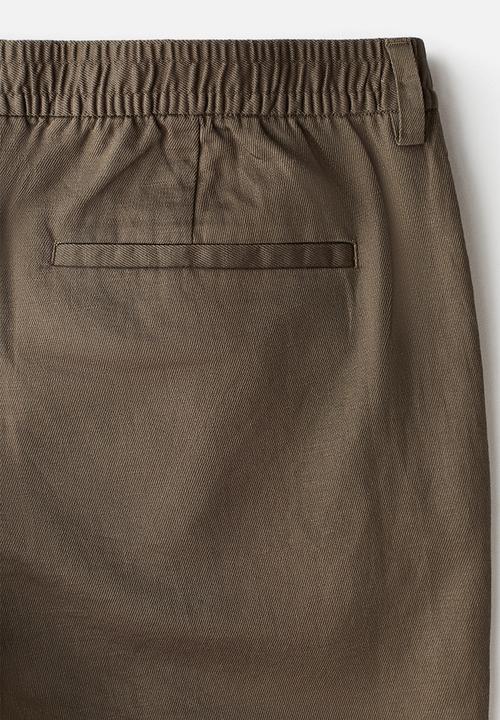 H&M - Relaxed fit linen-blend shorts - brown
