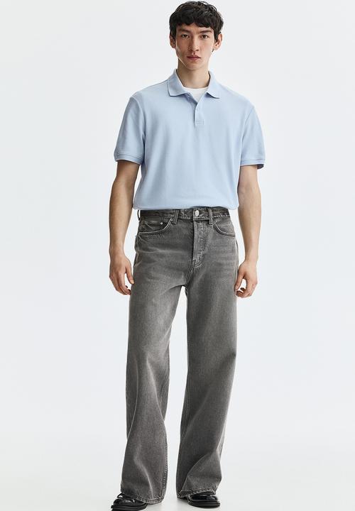 H&M - Regular fit polo shirt - light blue
