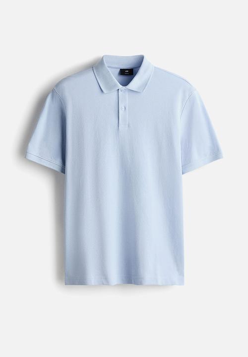 H&M - Regular fit polo shirt - light blue