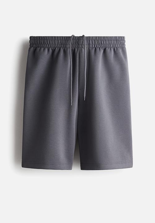 H&M - Relaxed fit interlock shorts - dark grey