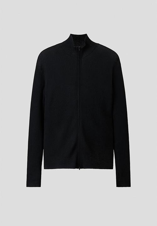 H&M - H&M Atelier:  Slim fit zip-through cardigan - black