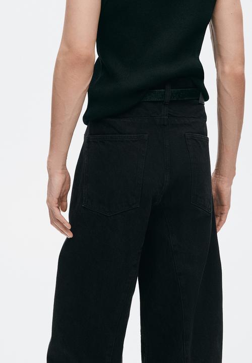 H&M - H&M Atelier:  Loose barrel jeans - denim black