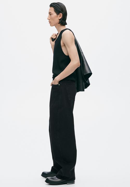 H&M - H&M Atelier:  Loose barrel jeans - denim black