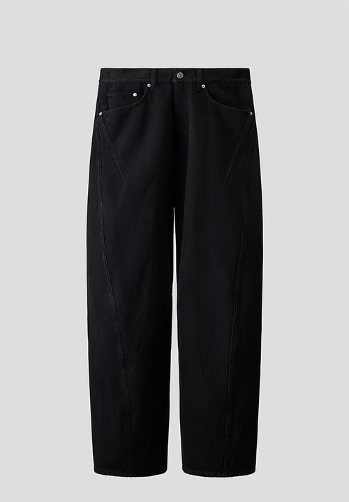 H&M - H&M Atelier:  Loose barrel jeans - denim black