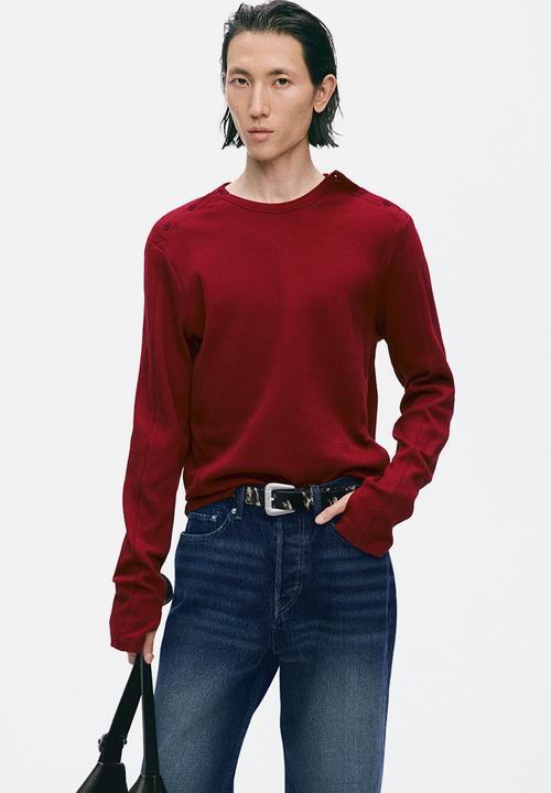 H&M - H&M Atelier:  Slim fit cotton top - red