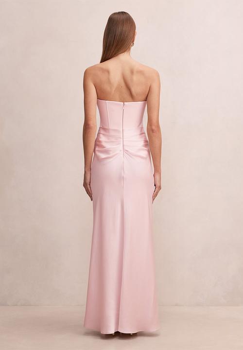 Forever New - Isra drape strapless maxi dress - barely pink