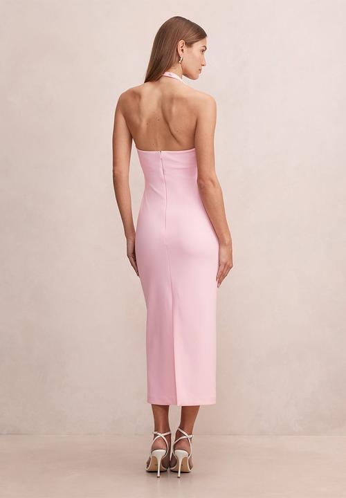 Forever New - Georgie halter ruched bodycon dress in - cherry blossom