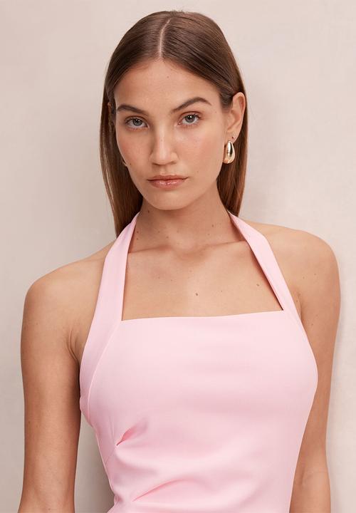 Forever New - Georgie halter ruched bodycon dress in - cherry blossom