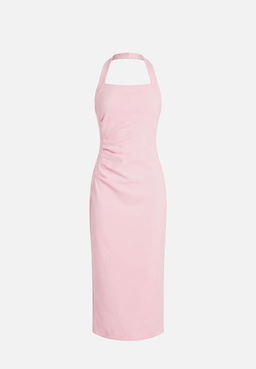 Forever New - Georgie halter ruched bodycon dress in - cherry blossom