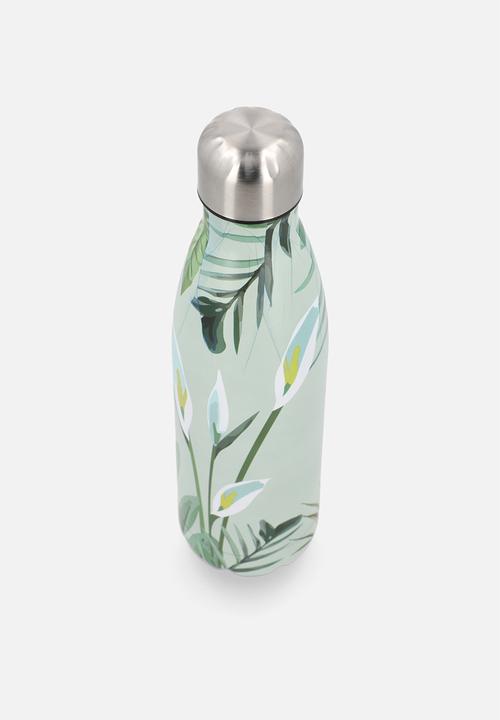 Excellent Houseware - Mint Floral Stainless Steel Vacuum Flask Bottle 500ml