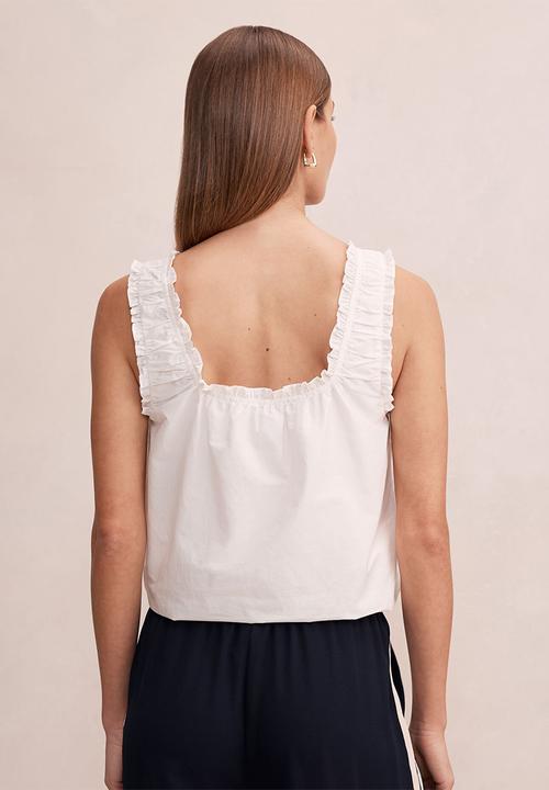 Forever New - Valerie bubble top - porcelain