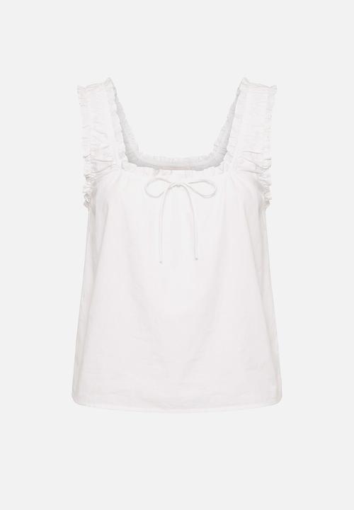Forever New - Valerie bubble top - porcelain
