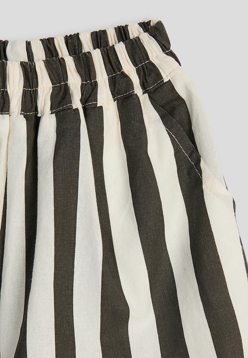 Pop Candy - Striped balloon pants - cream