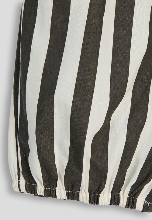 Pop Candy - Striped balloon pants - cream