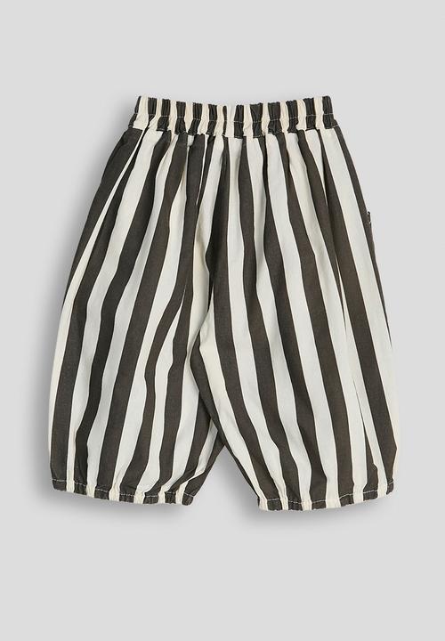 Pop Candy - Striped balloon pants - cream