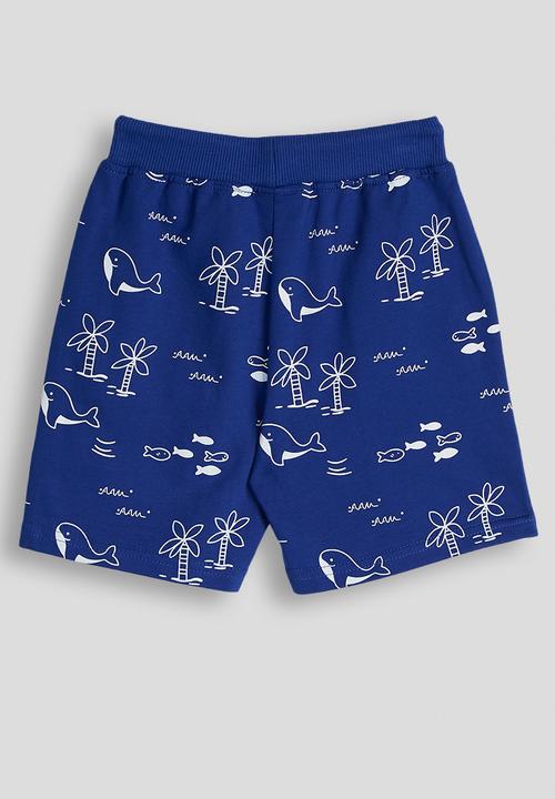 Pop Candy - Palm tree aop shorts - blue