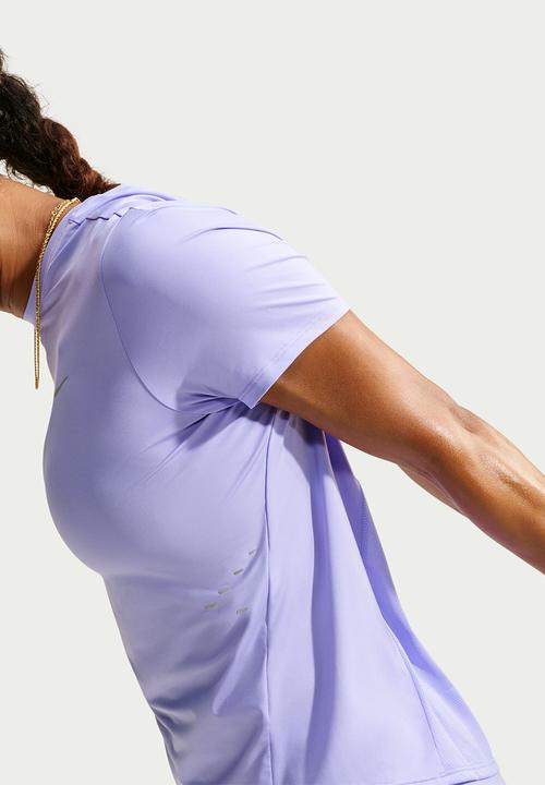Nike - W Nk Swift Df Top Ss Stndrd - Purplepulse/Reflectivesilv