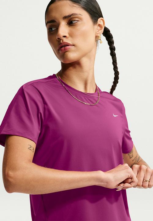 Nike - W Nk Swift Dri-Fit Running Top - Trueberry/Reflectivesilv